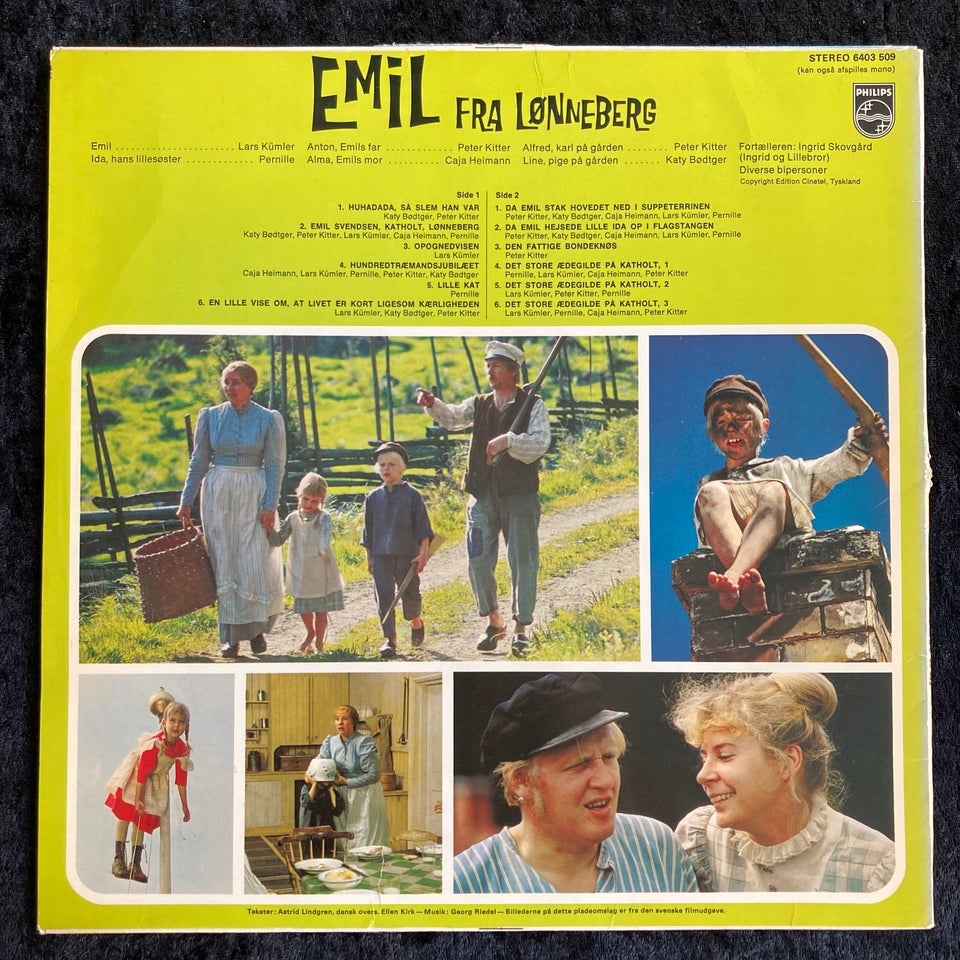 LP, Astrid Lindgren, Emil Fra