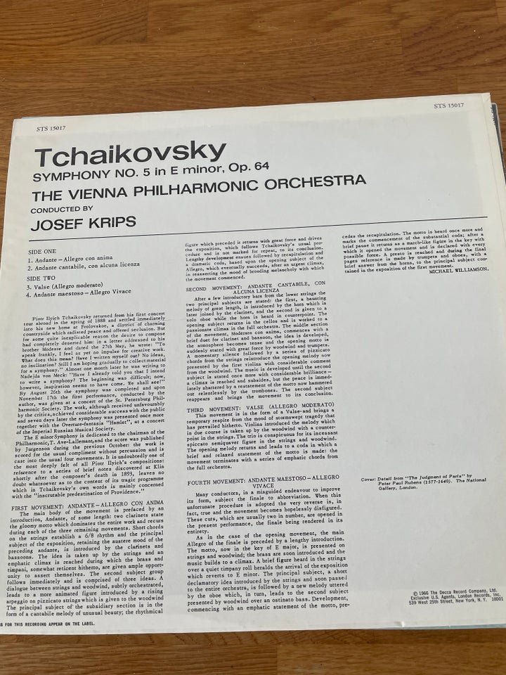 LP, Tchaikovsky ( 1. Press) ,