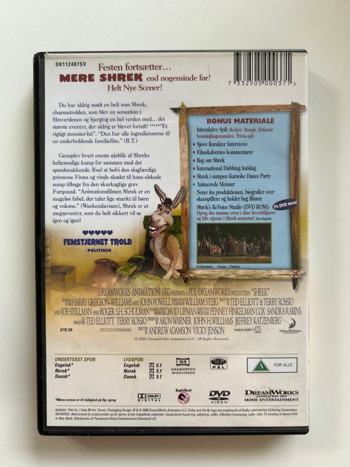 Shrek , instruktør Andrew Adamson -