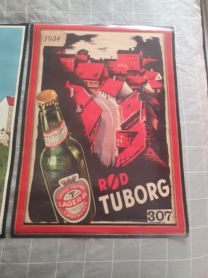 Plakat Tuborg 2 stk, Storm p og