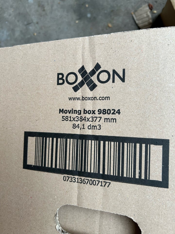 Flyttekasser, Boxon