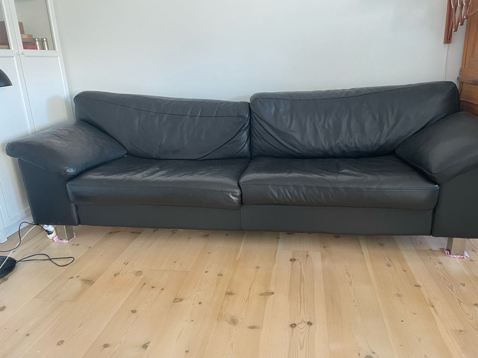 Sofa læder 3 pers