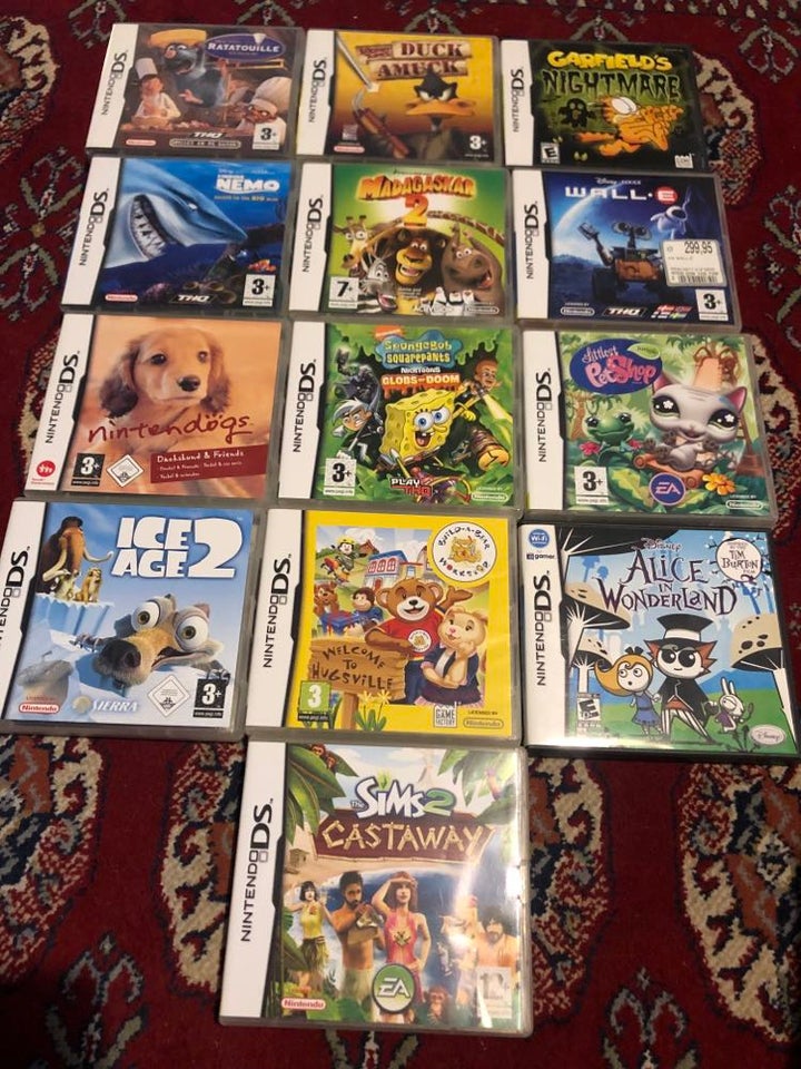 Svampebob, Nintendogs, Garfield