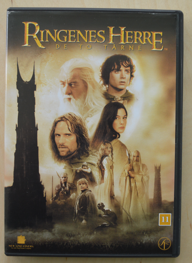 Ringenes Herre De to Tårne, DVD,