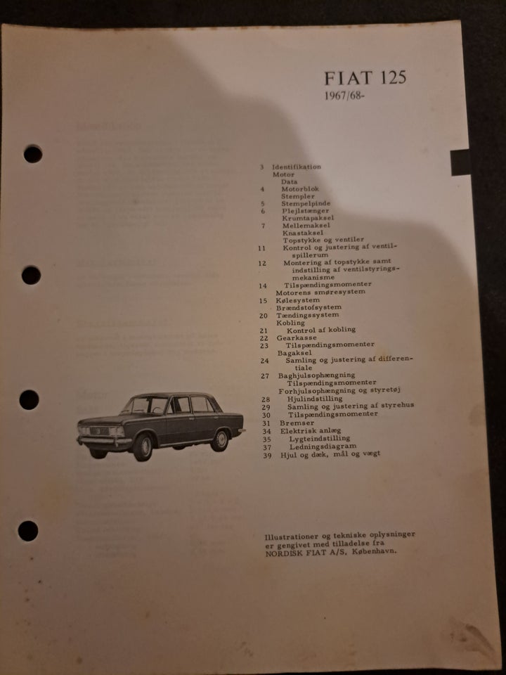 Fiat 125, Ivar, emne: bil og motor