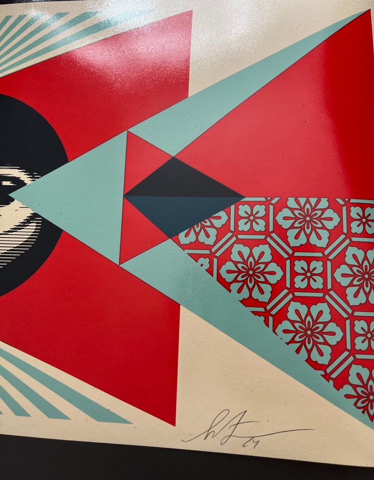 Litografi Shepard Fairey motiv: