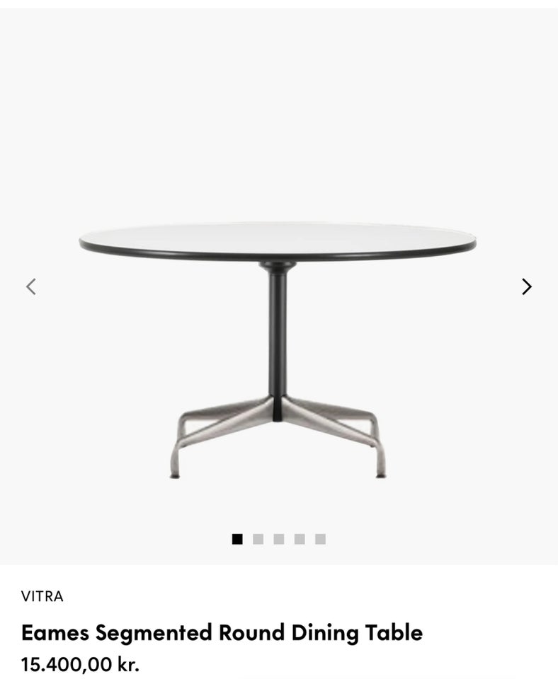 Flot Eames spisebord med pl...