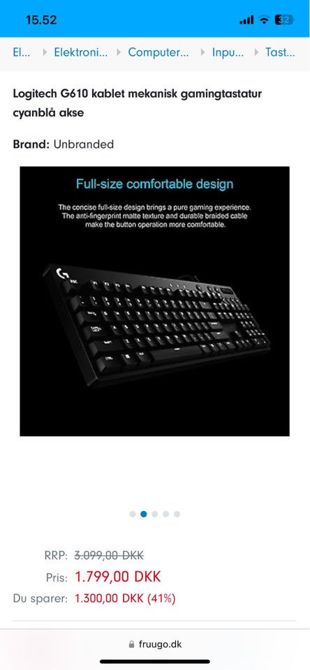 Tastatur, Logitech, G610