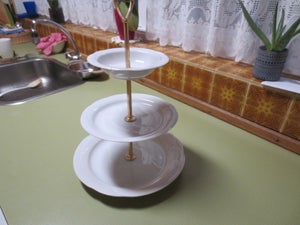 Porcelæn tallerken opsats