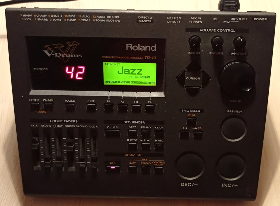 Elektronisk slagtøj, roland TD-10