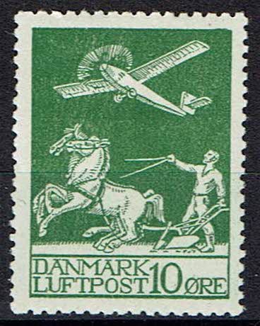 Danmark, ustemplet, bogtryk