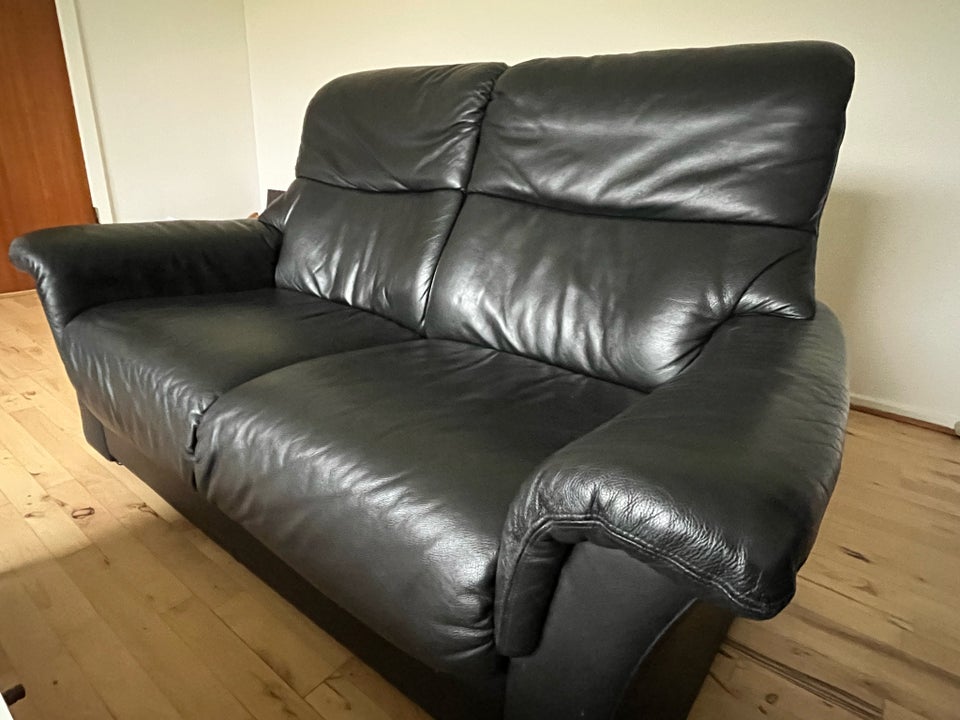 Sofa, læder, 2 pers.