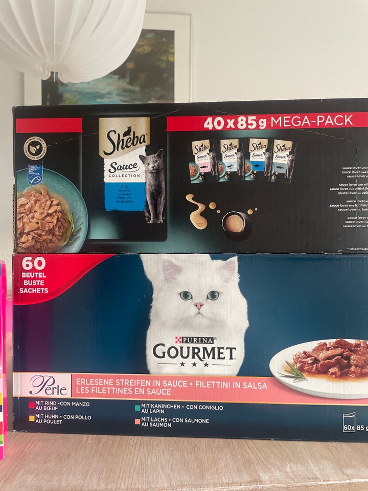 Kattefoder, Sheba og Gourmet