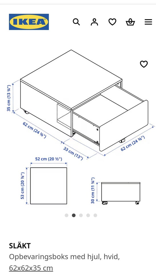 Sengeskuffe, SLÄKT Ikea