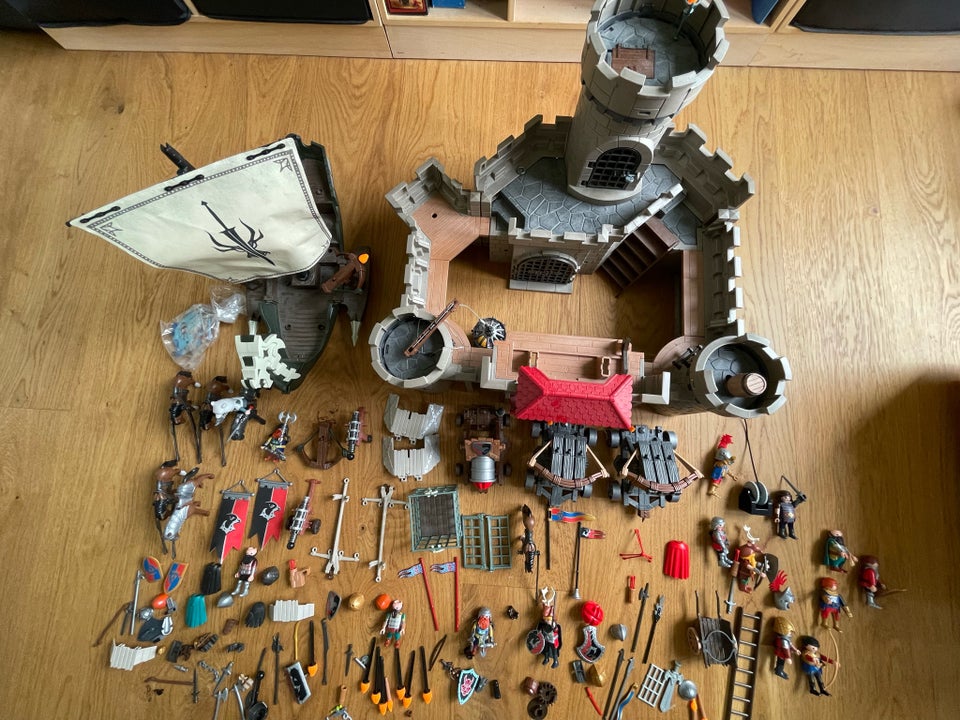 Playmobil Borg vikingeskib samt