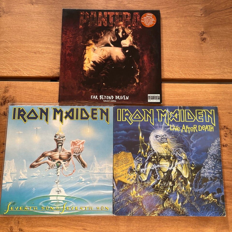 LP, Pantera / Iron Maiden