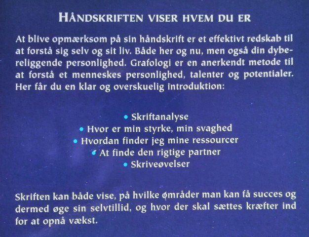 Kend din håndskrift- kend dig selv