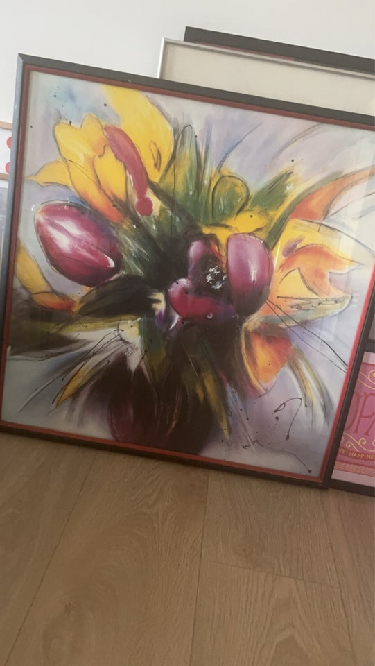 Signeret tryk motiv: Flowers  b: