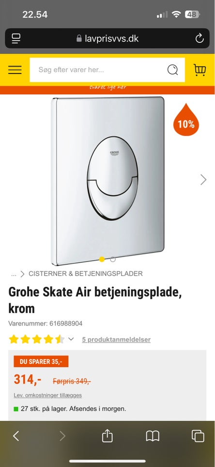 Trykknap Grohe