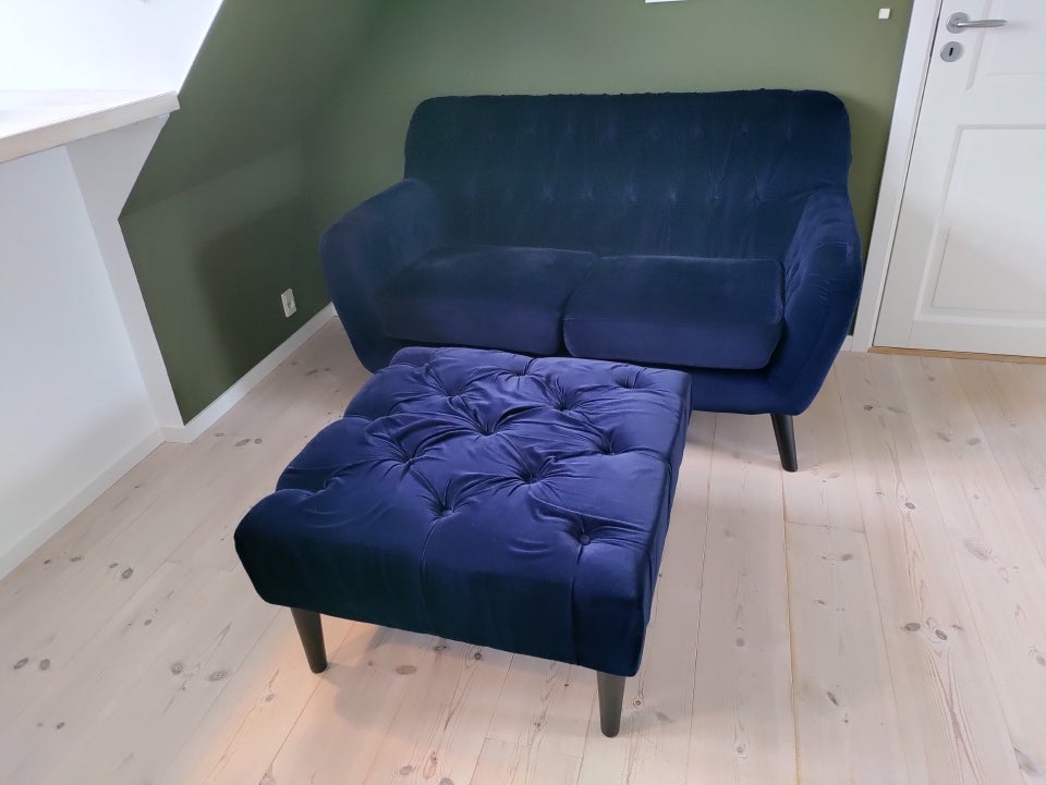 Sofa, velour, 2 pers.