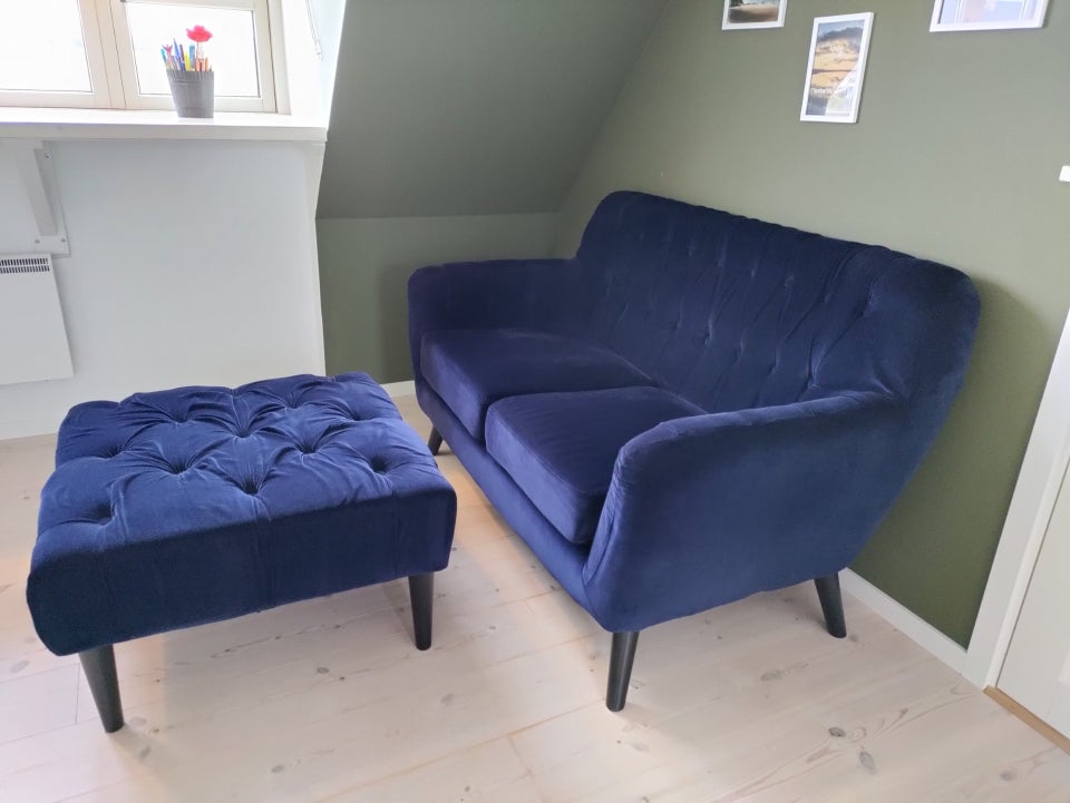 Sofa, velour, 2 pers.