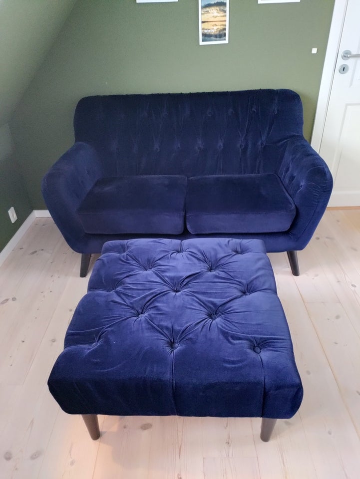 Sofa, velour, 2 pers.