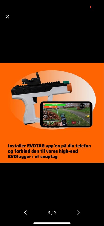 Våben, Evo tag l laser pistol, Evo