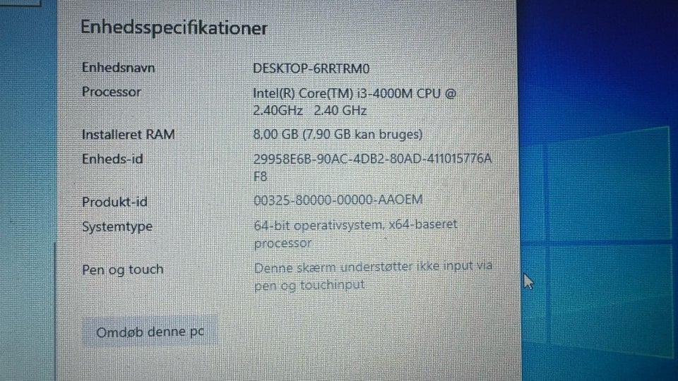 Lenovo B5400, 2,5 GHz, 8GB GB ram