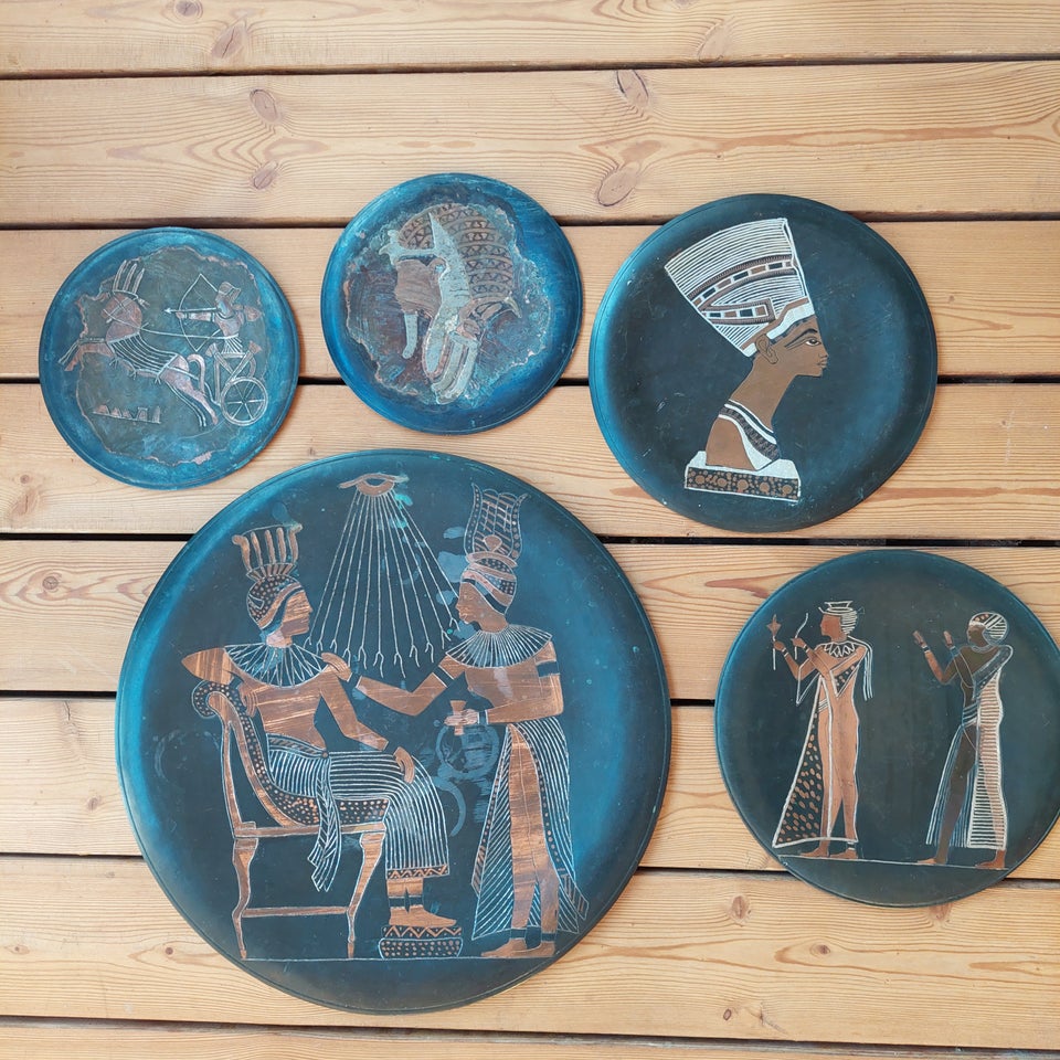 Håndlavet metal/kobber platter