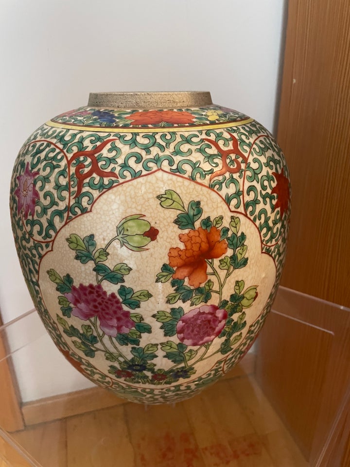 Porcelæn Kinesisk Vase Familie