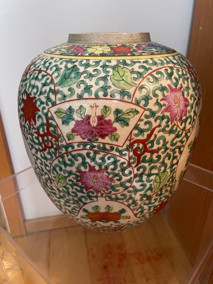 Porcelæn Kinesisk Vase Familie