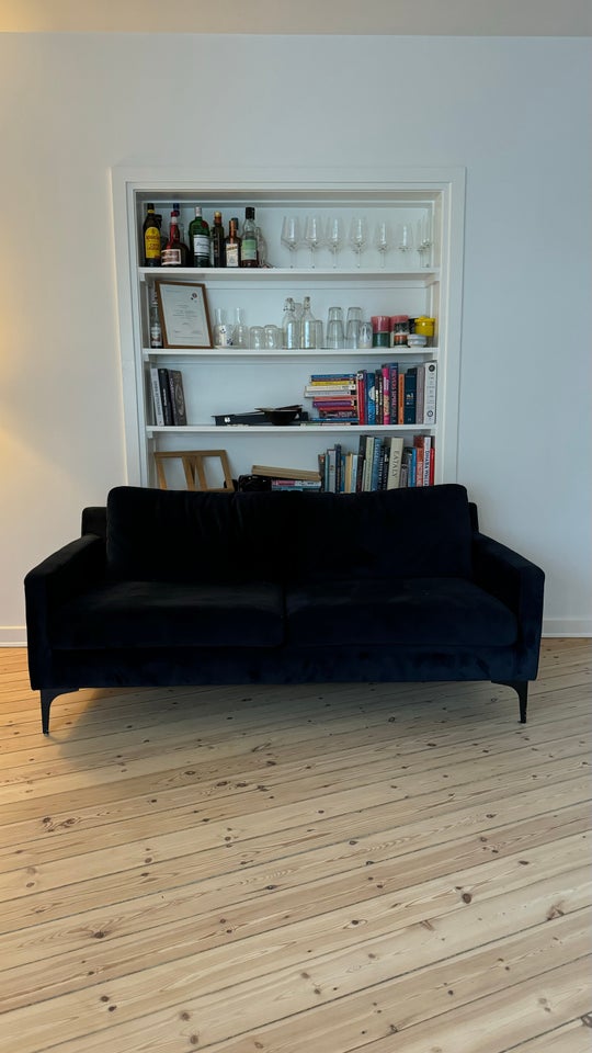 Sofa, fløjl, 2 pers.