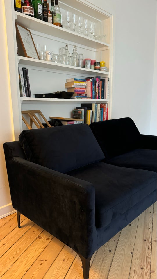 Sofa, fløjl, 2 pers.