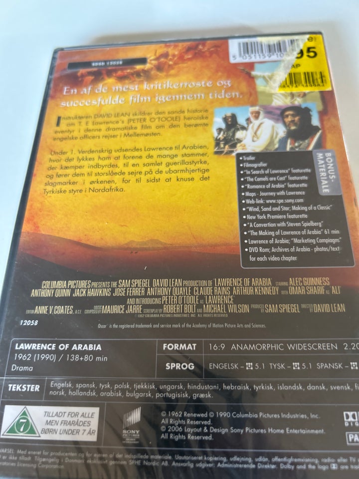 Lawrence of Arabia , DVD, drama