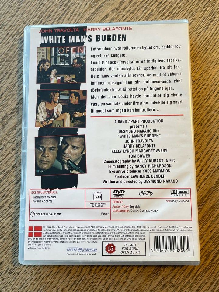 White Man’s Burden, DVD, drama