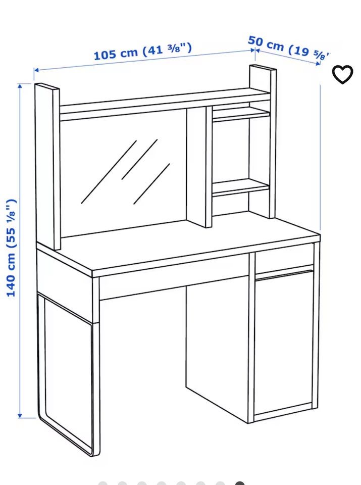 Skrivebord, IKEA Micke