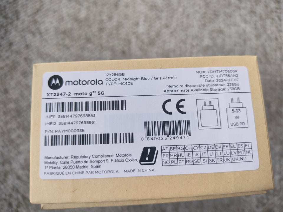 Motorola Moto G84 Perfekt