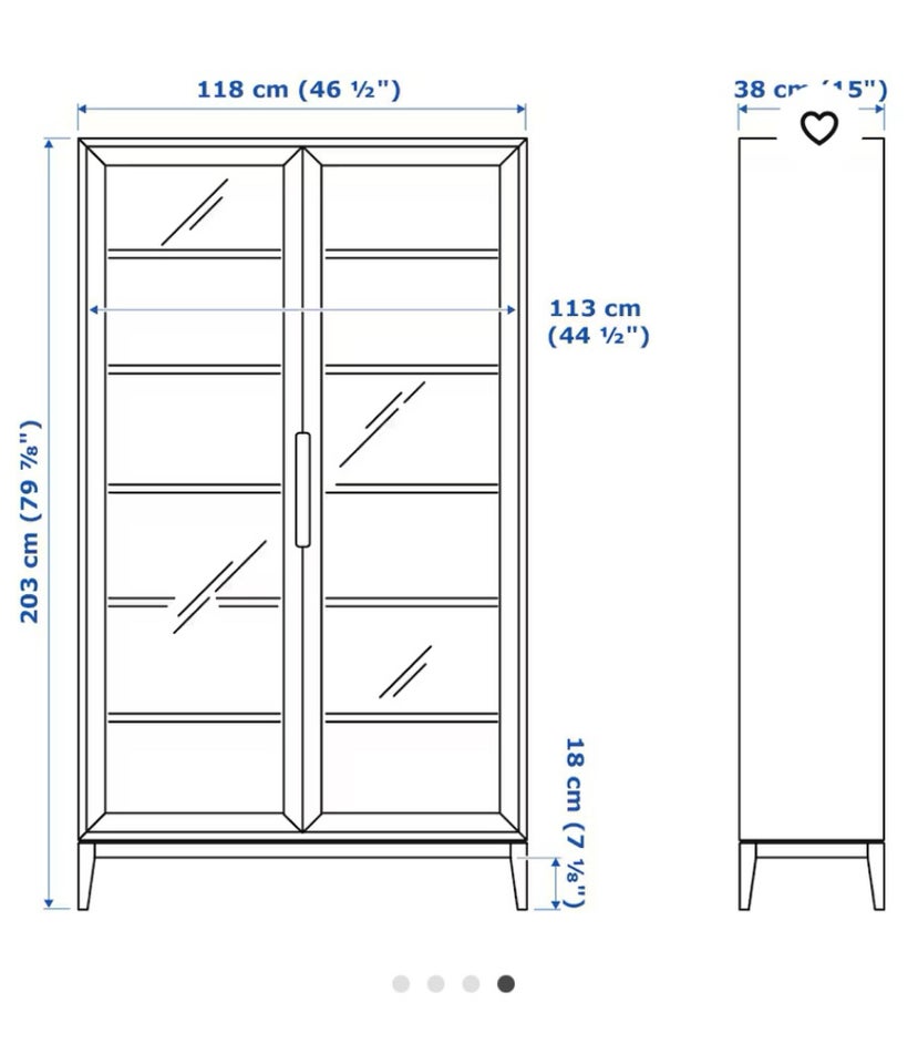 Vitrineskab, IKEA