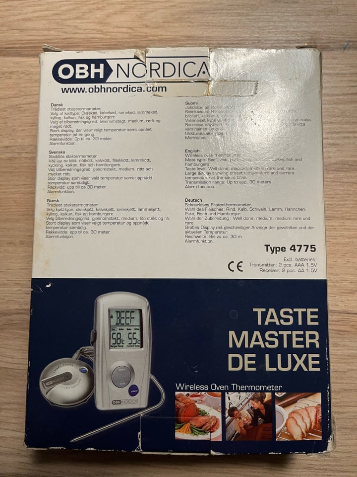 Stegetermometer Trådløs, OBH