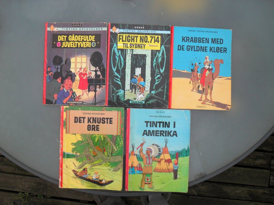 TINTIN 13 STK., HERGE, Tegneserie