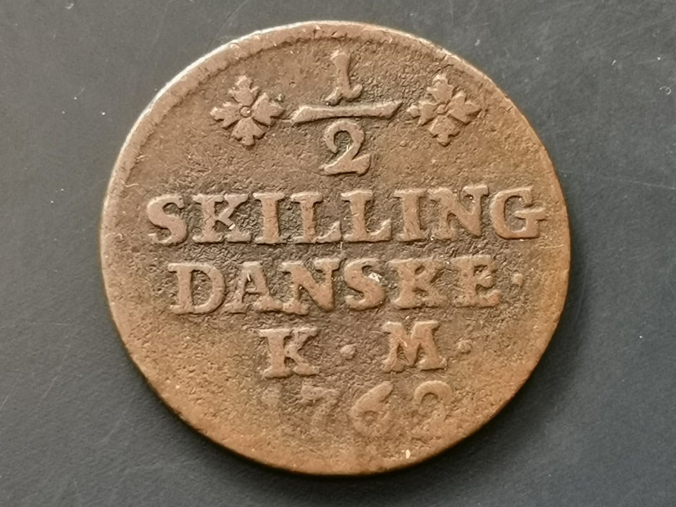 Danmark, mønter, 1/2 skilling