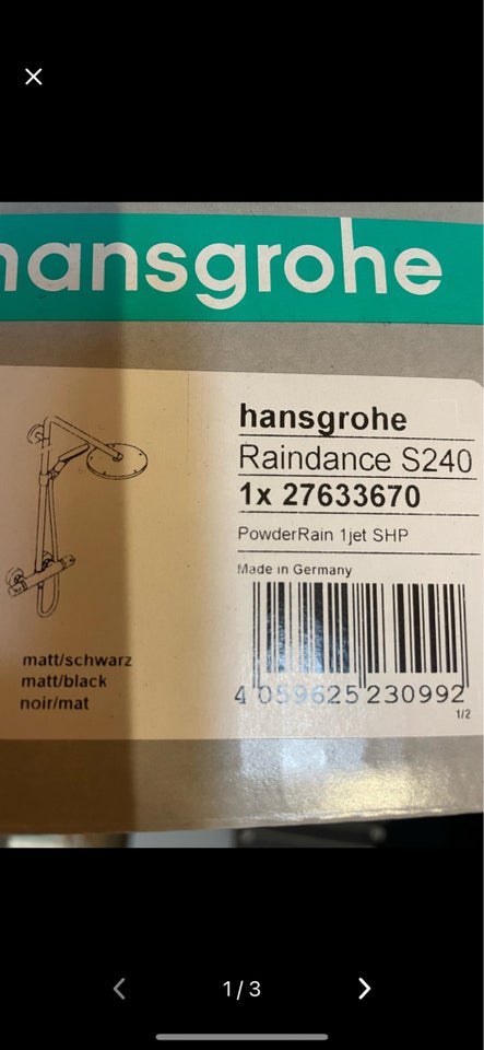 Brusesæt, Hansgrohe