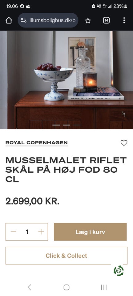 Porcelæn, Skål på fad, Royal