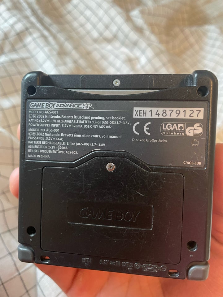 Nintendo Gameboy advance SP, Sort