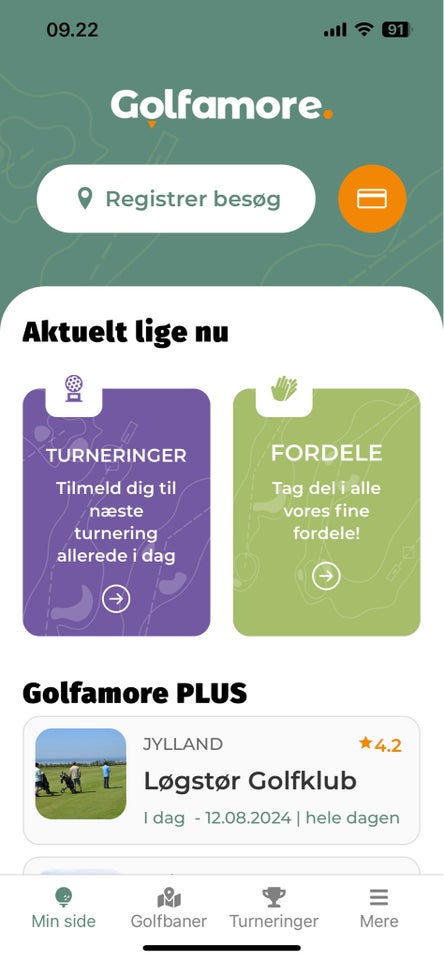 Spilleret Golfamore tidligere