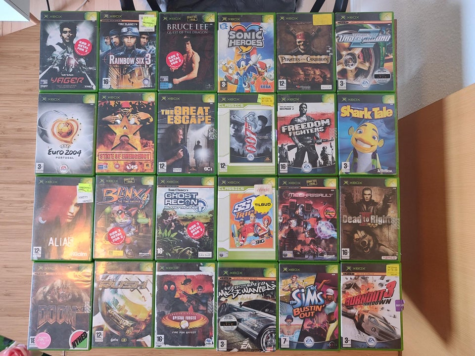 XBOX OG spil - individuelle priser