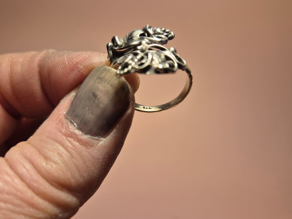 Ring, sølv, Vintage - retro