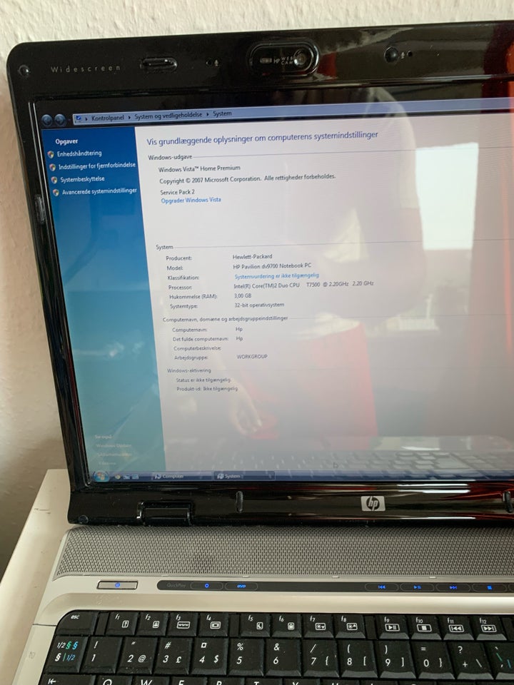 HP DV9700 Intel Core 220 GHz 3 GB