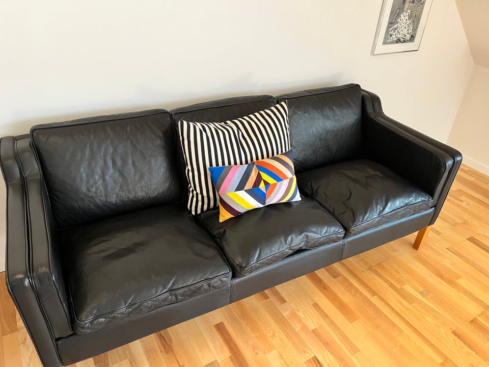 Sofa læder 3 pers