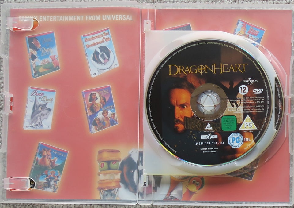 Dragonheart 1  2, DVD, eventyr